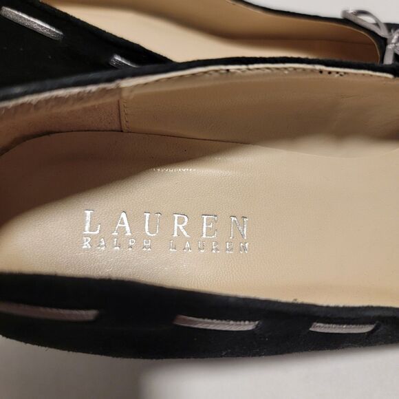 Lauren by Ralph Lauren Women's Cambree Wedges Suede Shoes Size 8 - Picture 4 of 8